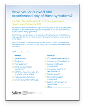 OHE Symptoms Checklist PDF