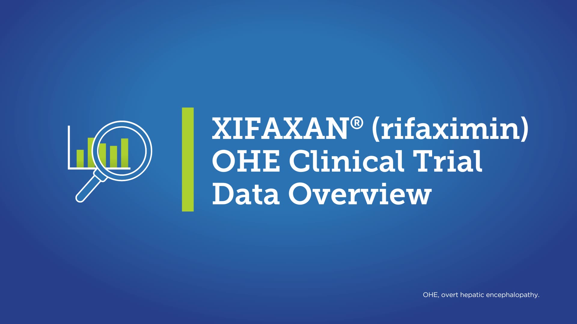 XIFAXAN OHE Clinical Trial Data Overview video thumbnail